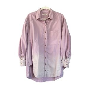 Free People x We The Free Oversized Button Down Cotton Shirt Size Small